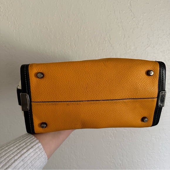 Coach Rare Color Block Swagger 27 Pebble Leather Chain Strap bag - Picture 5 of 13